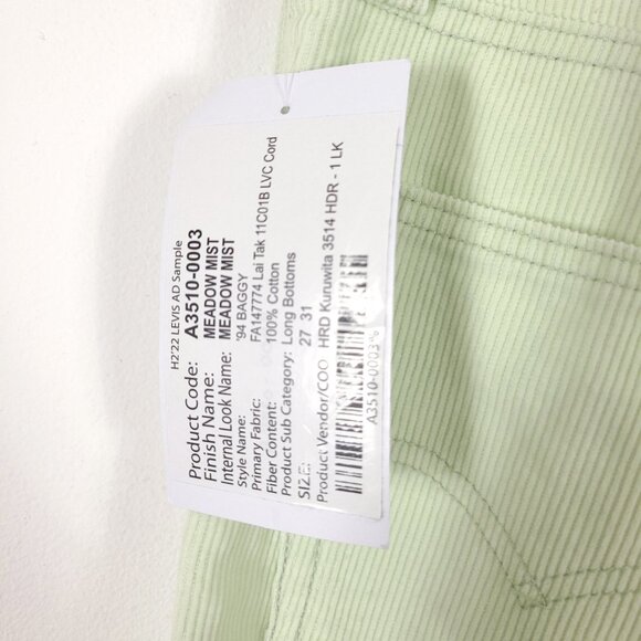 Levi’s Green Straight Leg Corduroy Pants - Picture 4 of 10
